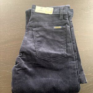 NEW Vintage Sears Thumb Up Blue Bell Bottom Cords 31 X 37